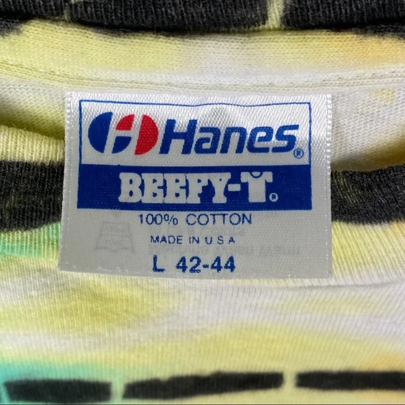 Vintage | Rainbow Tie Dye Single-Stitch Tee Shirt - Picture 4 of 5